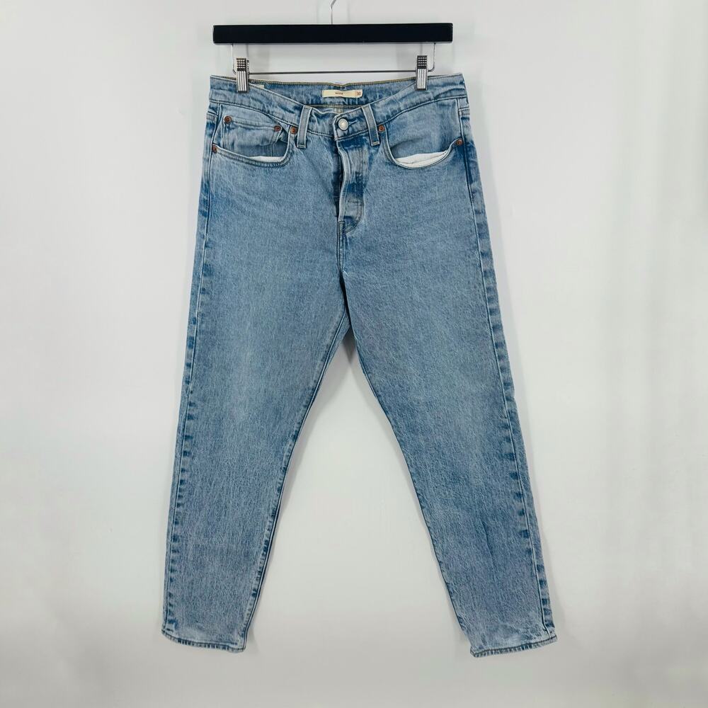 Levi's Big E Wedgie Jeans Size 30 Button Fly High Rise Straight 90s Minimalist